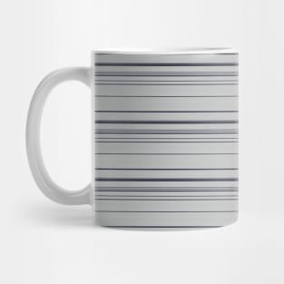 Black and grey striped pattern, pinstripes Mug